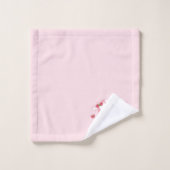 Cute Aardbery Koe and Spots Pattern Bad Handdoek (Wasdoekje)