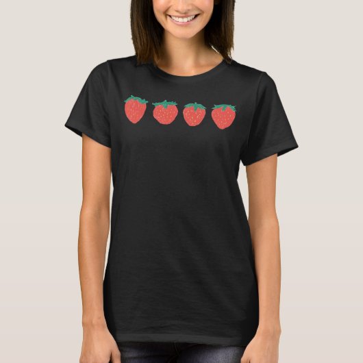 Cute aardbery t-shirt (Voorkant)