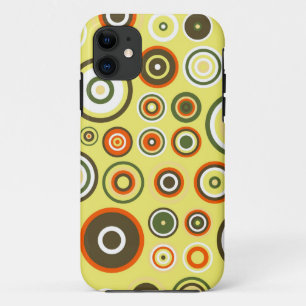 Cute Abstract Circles Patroon Kleurrijke Vintage iPhone 11 Hoesje
