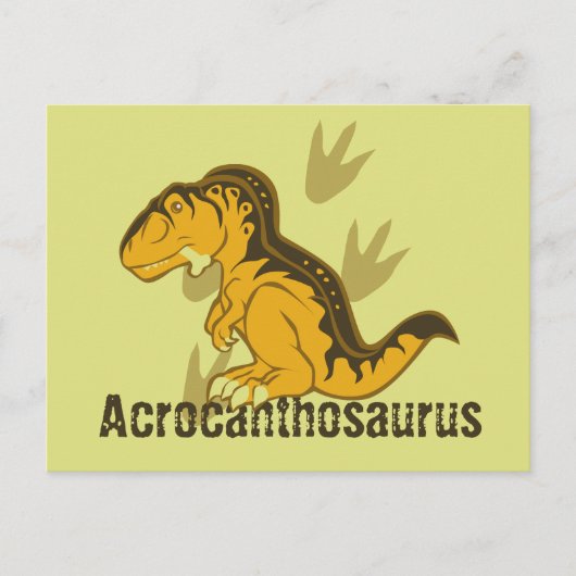 Cute Acrocanthosaurus Briefkaart (Voorkant)