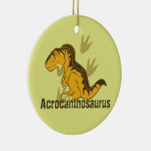 Cute Acrocanthosaurus Keramisch Ornament (Rechts)
