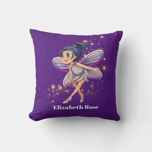 Cute add name Fantasy Fairy decor Sierkussen (Voorkant)