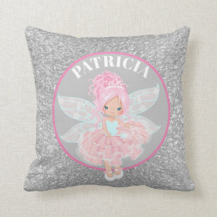 Cute add name meiden fairie add name pillow kussen