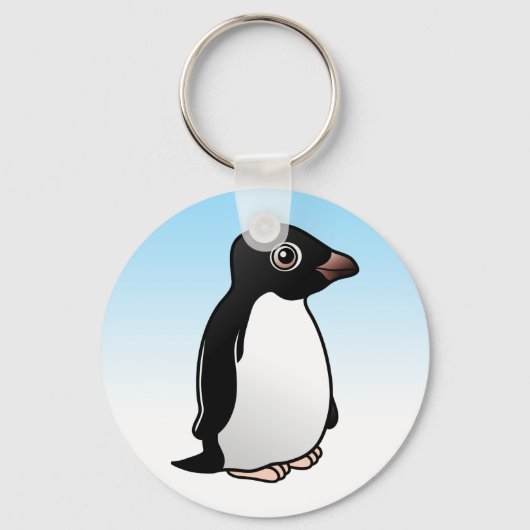 Cute Adelie Penguin Sleutelhanger (Voorkant)