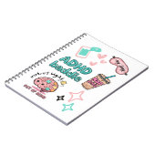 Cute ADHD Baddie Notebook Notitieboek (Linkerzijde)