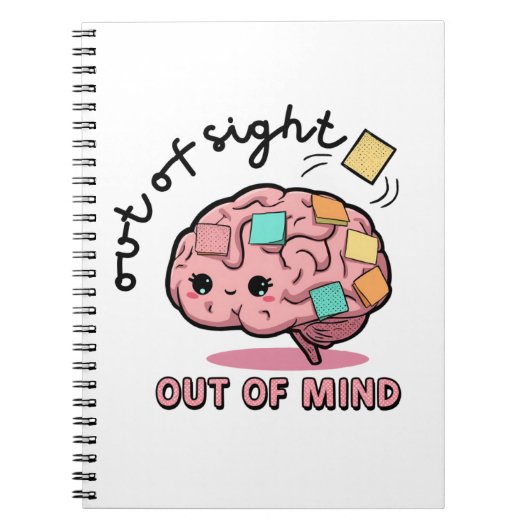 Cute ADHD Brain Notebook Notitieboek (Voorkant)