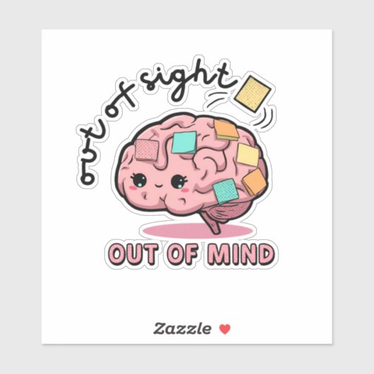 Cute ADHD Brain Sticker  (Vel)