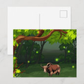 Cute & adorable brown Yak  Briefkaart (Voorkant / Achterkant)