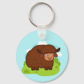 Cute & adorable brown Yak Sleutelhanger (Voorkant)