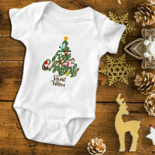 Cute Adorable My First Christmas Tree Baby Romper