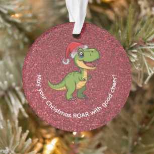 Cute Adorable T-Rex au chapeau de Père Noël