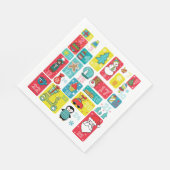 Cute Advent Calendar Cartoon style Servet (Hoek)