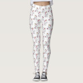 Cute Aerobic Unicorn Patroon Leggings (Voorkant)