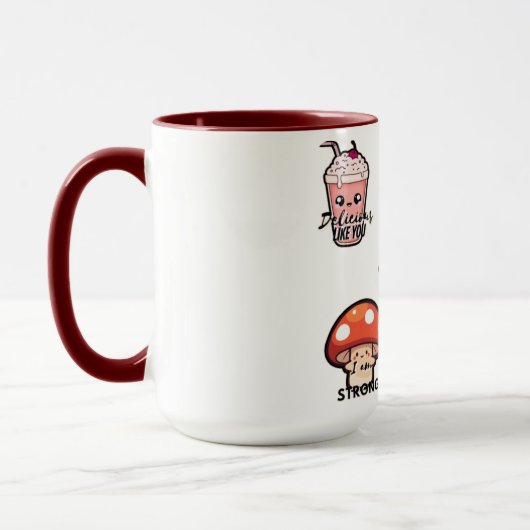 Cute Aesthetic Kawaii Sticker Style Mug Mok (Links)