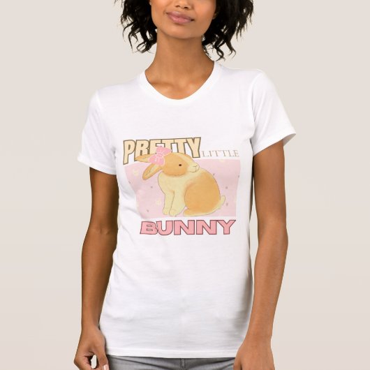 Cute Aesthetic Pretty Little Bunny T-Shirt - Kawai (Devant)