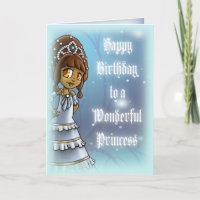 Cute African American Princess Birthday