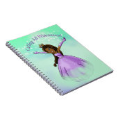 Cute African American Princess Notitieboek (Rechterzijde)