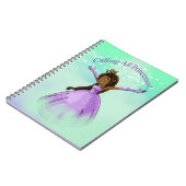 Cute African American Princess Notitieboek (Linkerzijde)