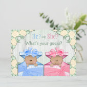 Cute African Baby Demonsive Party Kaart (Staand voorkant)