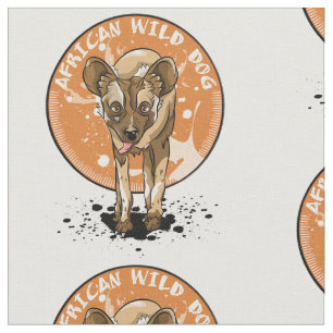 Cute African Wild Dog Stof