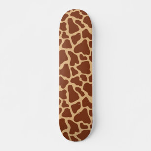 Cute African Wildlife Giraffe Animal Print Patroon Skateboard