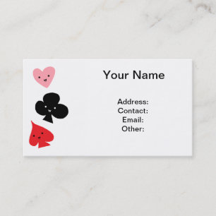 Cute-afspeelkaartsystemen Visitekaartje