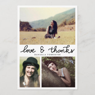 Cute Afstuderen Love and Bedankt Script Three Phot