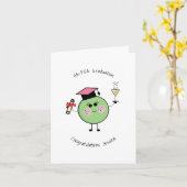 Cute Afstuderen Pea Kaart (Gele Bloem)