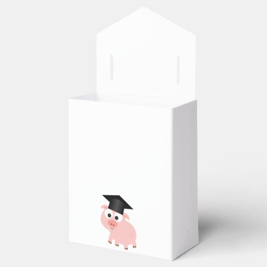 Cute Afstuderen Pig Bedankdoosjes (Geopend)