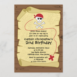 Cute Ahoy Mates Pirate Birthday Party Kaart