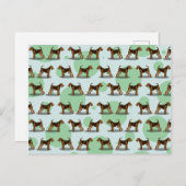 Cute Airedale Terrier Pattern Briefkaart (Voorkant / Achterkant)