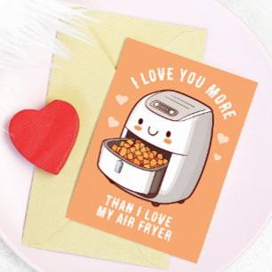 Cute Airfryer Valentijnsdag kaart