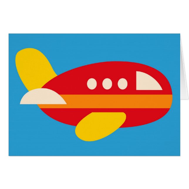 Cute Airplane Transportation Theme Kinder Gifts (Voorkant Horizontaal)