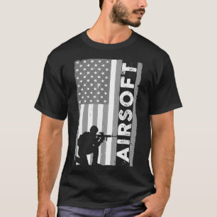 Cute Airsoft Art voor mannen Kinder Airsoft Player T-shirt