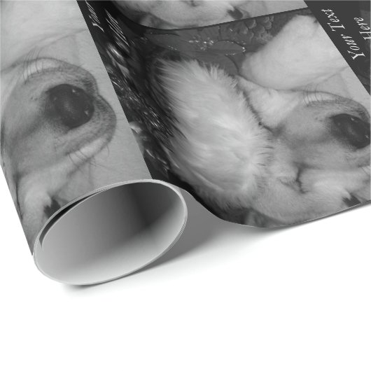 Cute akita in slaap kerstmis cadeaupapier (Rol Hoek)