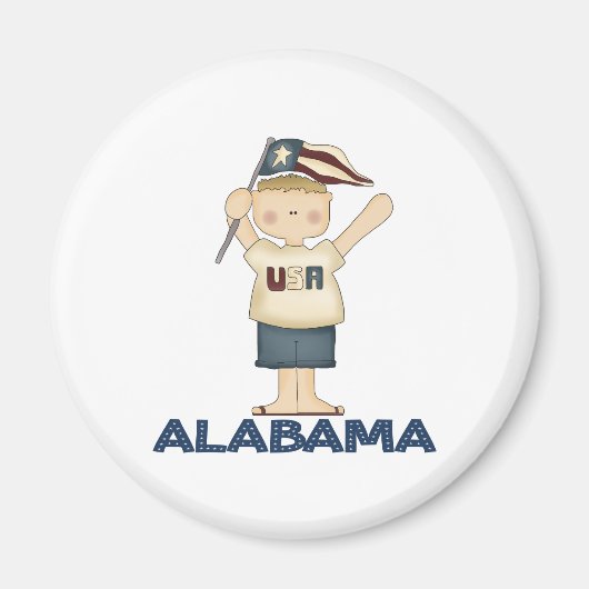 Cute Alabama USA Magnet (Devant)