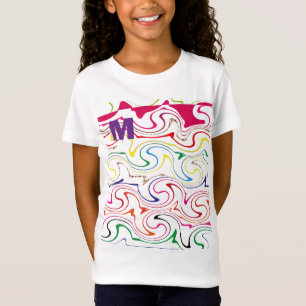 Cute Alfabet “M” Ontwerp T-Shirt voor Kleine Meisj
