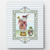 Cute Alice in Wonderland White Rabbit Easter Art Fotoplaat (Voorkant)