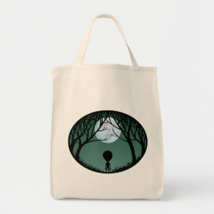 Cute Alien Canvas tas Organic Cute Alien Grocery B
