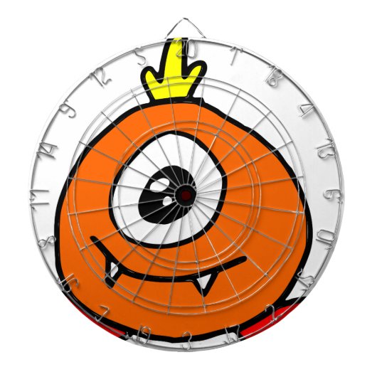Cute Alien Dartbord (Voorkant)