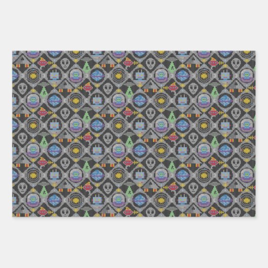 Cute Alien Inpakpapier Vel (Voorkant)