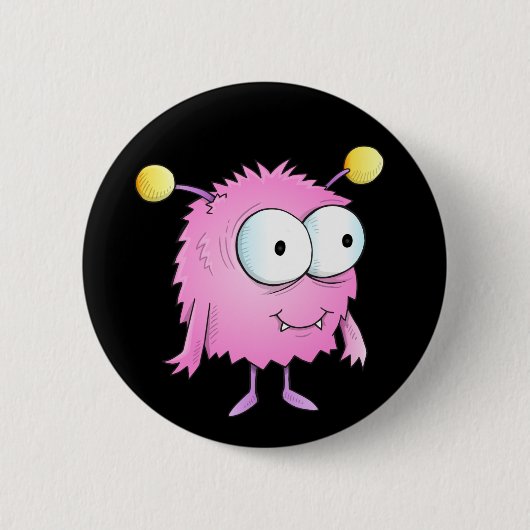 Cute Alien Monster Button (Voorkant)