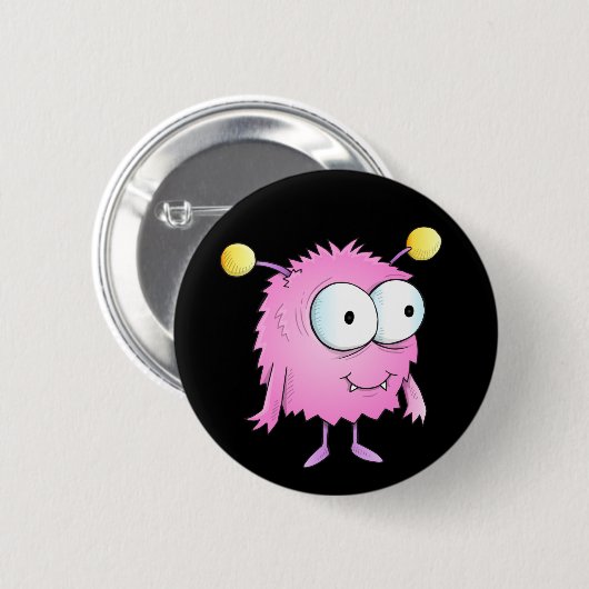 Cute Alien Monster Button (Voorkant /achterkant)