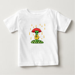Cute Alien With Umbrella Kawaii Space Character