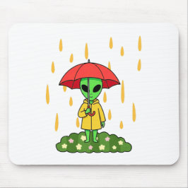 Cute Alien With Umbrella Kawaii Space Character Muismat