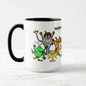 Cute Aliens de dessin animé Mug (Gauche)