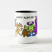 Cute Aliens de dessin animé Mug (Centre)