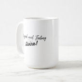 Cute aligné et se sentir divin café Mug (Devant gauche)