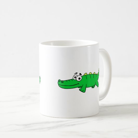 Cute Alligator café Mug (Devant droit)