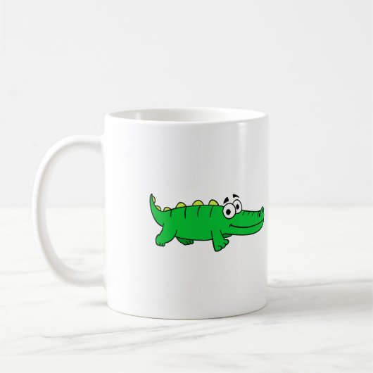 Cute Alligator Coffee Mok (Links)